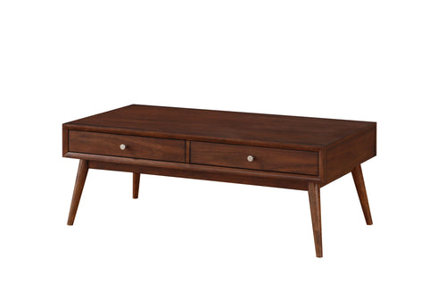 1 Pc Brown Wood Coffee Table with 2 Drawers B350