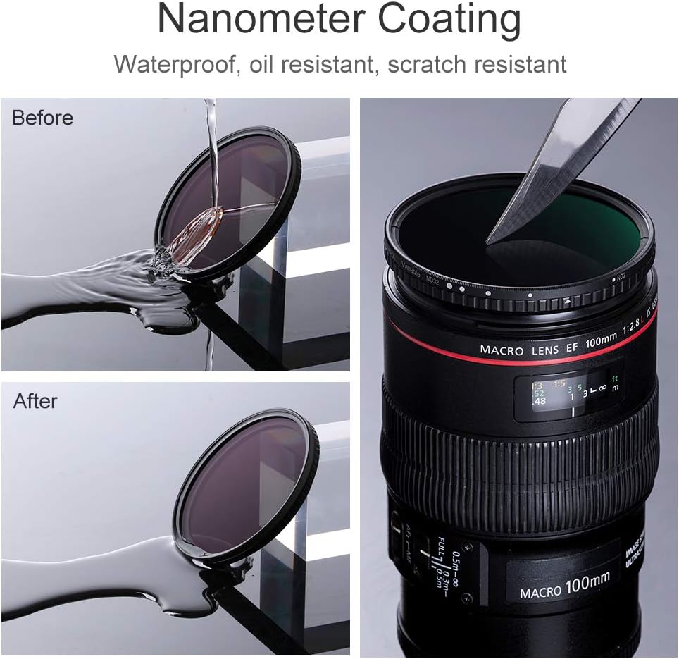 77mm Variable ND Filter ND2 to ND32 K380300
