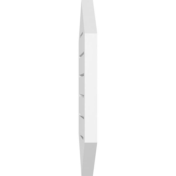 36x22W x 42x22H Vertical Peaked Surface Mount PVC Gable Vent K531