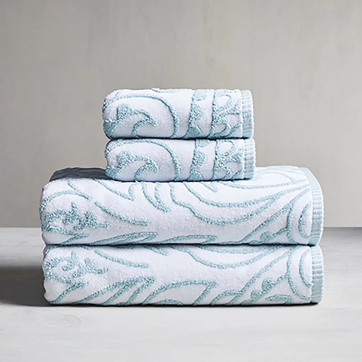 6 Piece Heathered Towel Set Q177