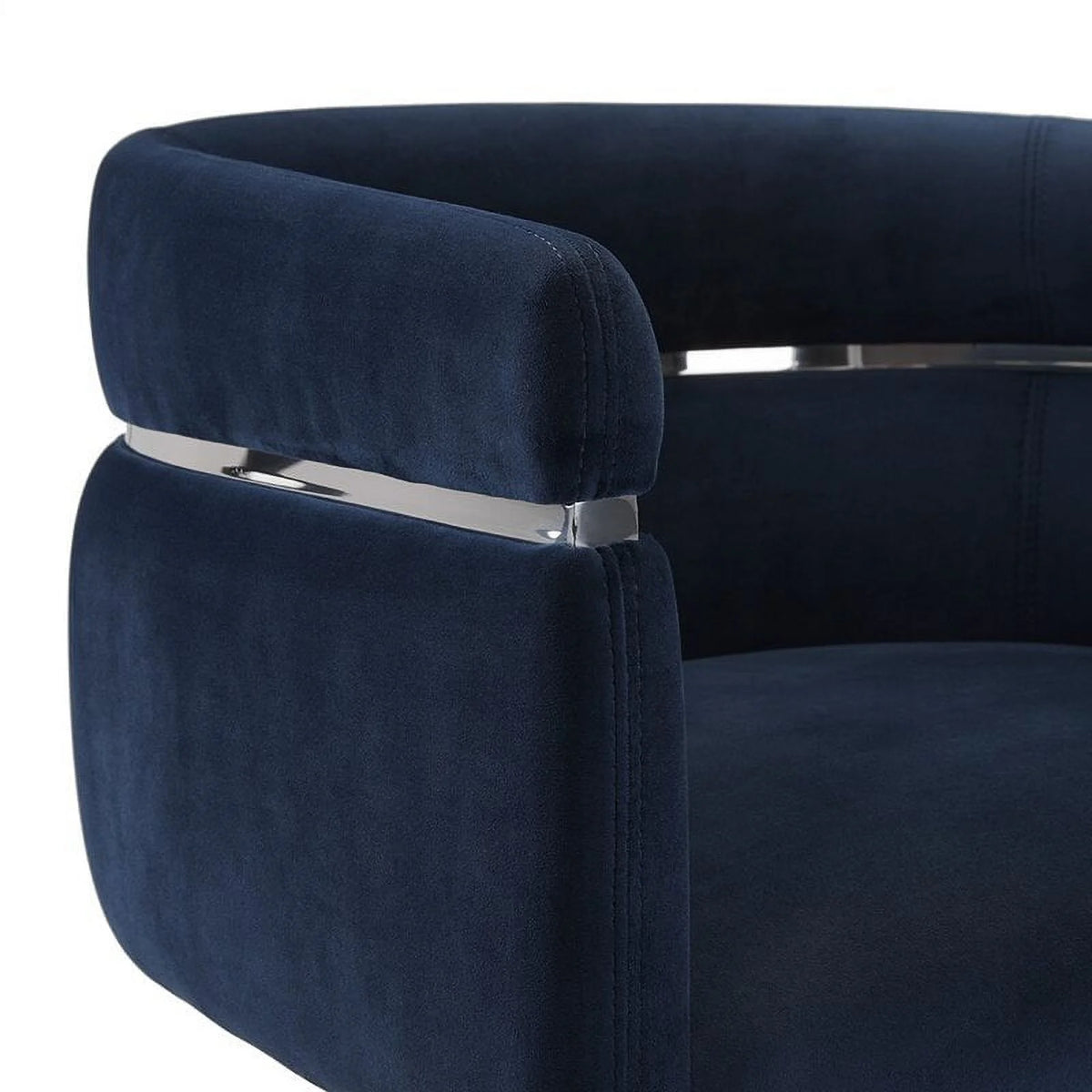 Blue Velvet Accent Chair V83818