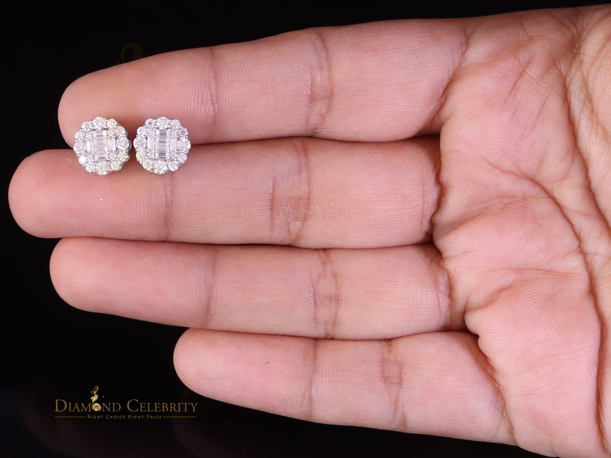 925 Silver Floral Stud Earrings K95303
