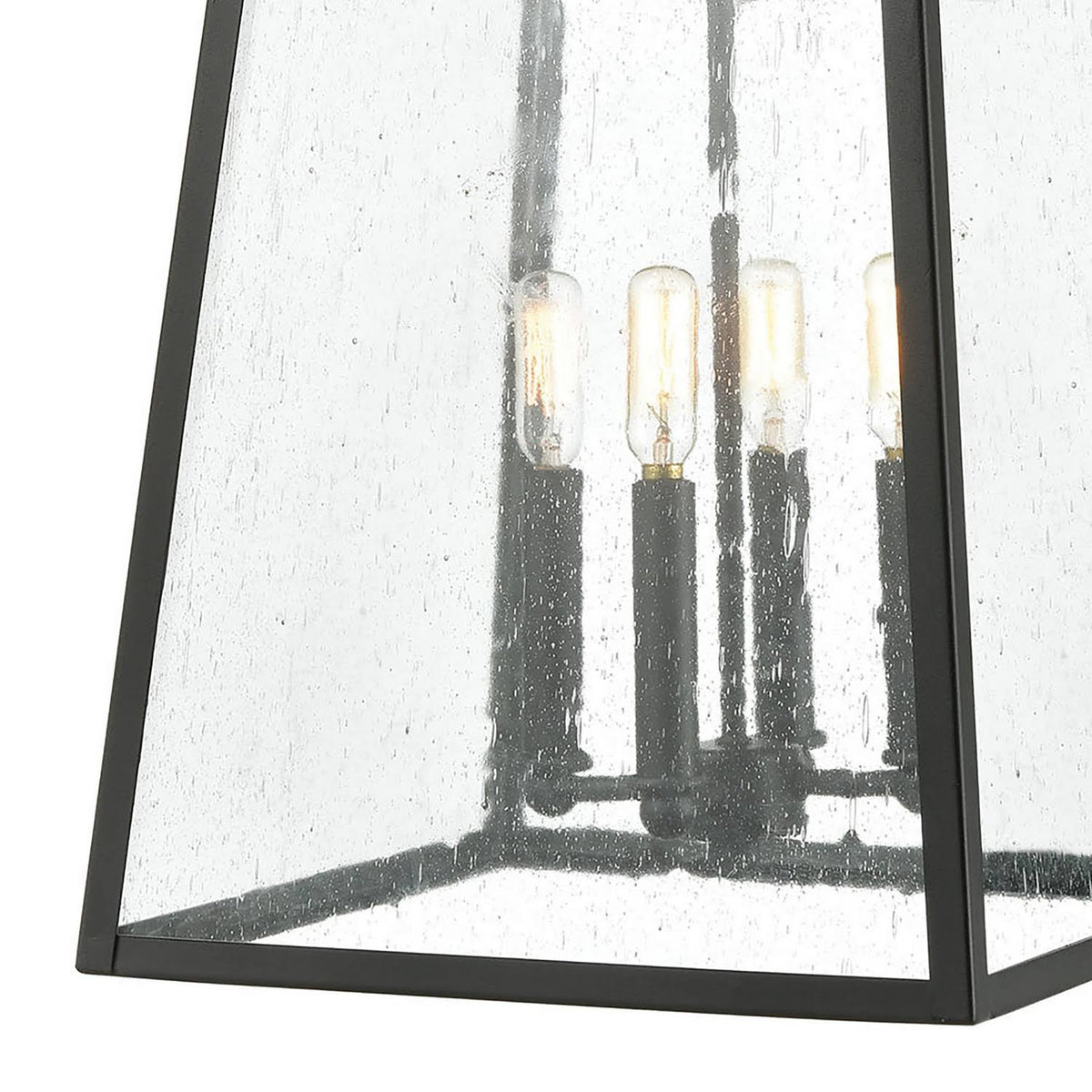 4-Light Charcoal Sconce with Seedy Glass Y263273