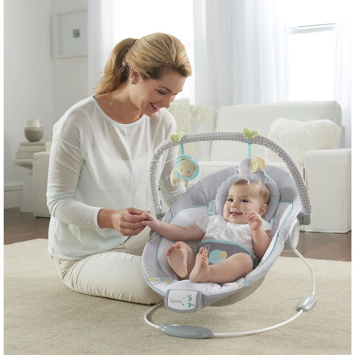 Baby Bouncer with Vibrating Infant Seat & Music T497900