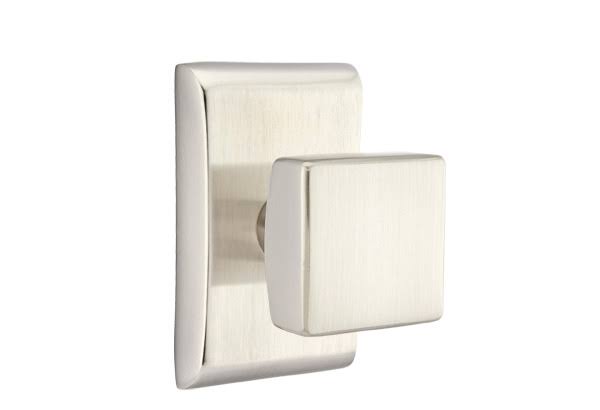 Satin Nickel Double Dummy Square Knob Y3544