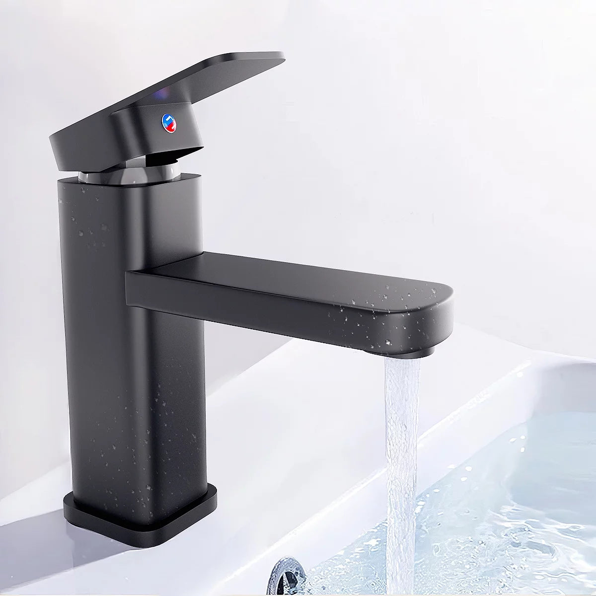 2Pack Single Handle Black Bathroom Sink Faucet J897186