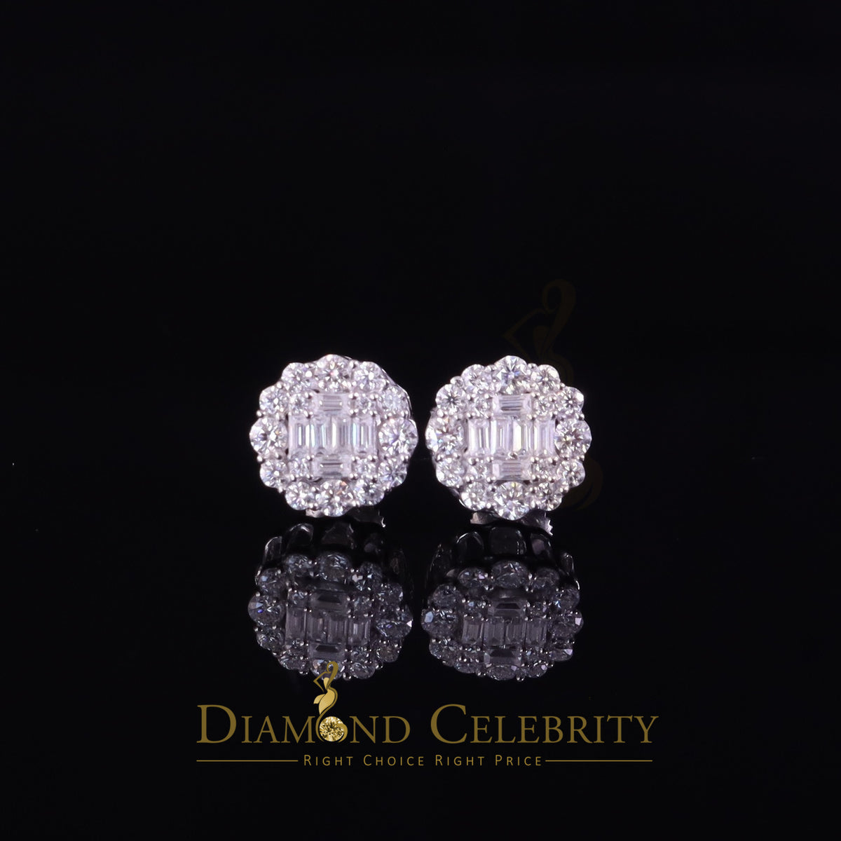 925 Silver Floral Stud Earrings K95303
