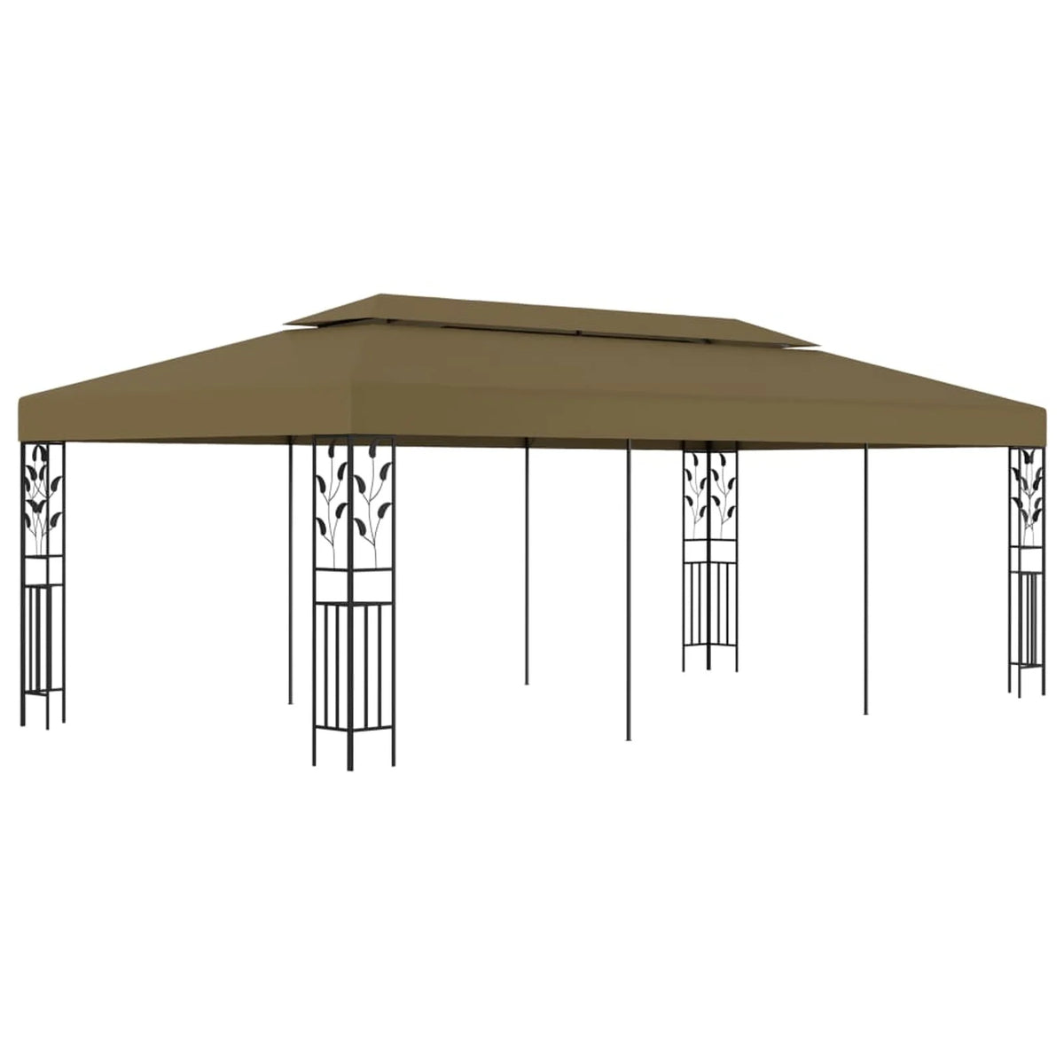 19.7'x9.8' Taupe Gazebo L591