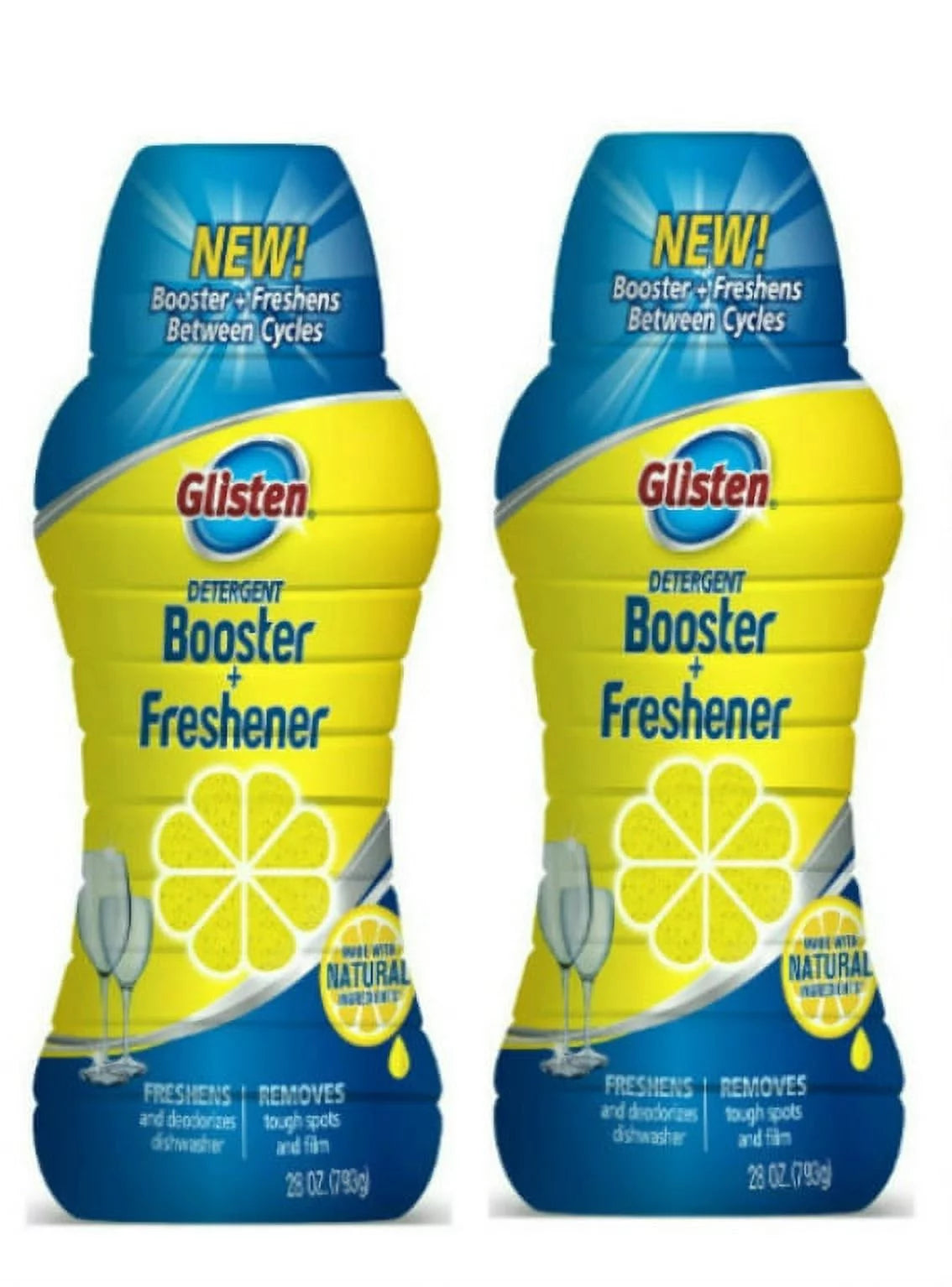 Dishwasher Detergent Booster + Freshener, 28 oz, 2 Bottles Y78602