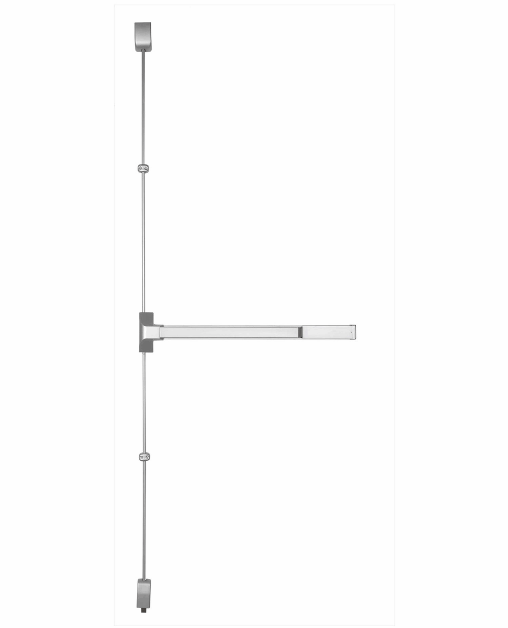 Vertical Rod Exit Device 36 inch Silver Finish L8229