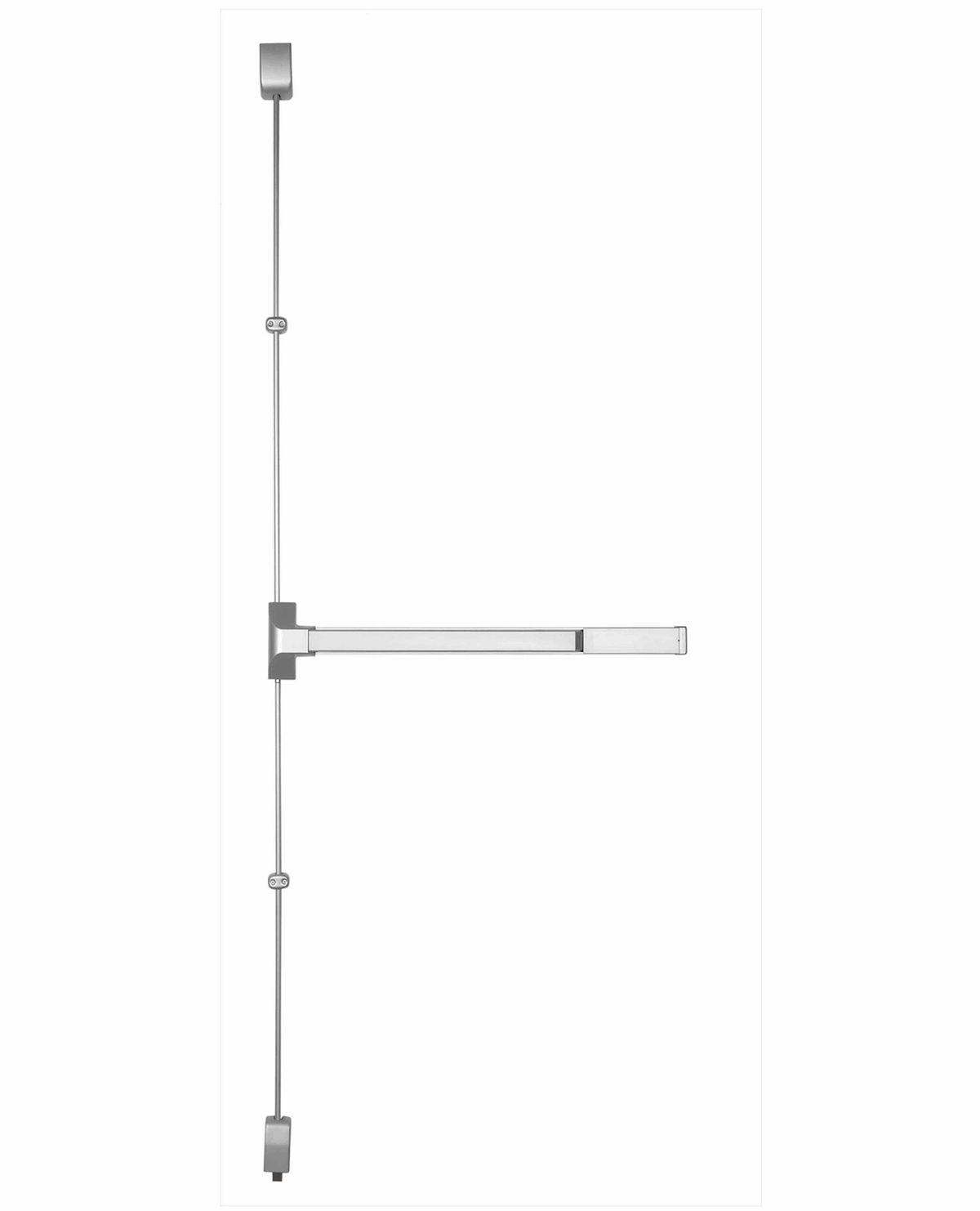 Vertical Rod Exit Device 36 inch Silver Finish L8229