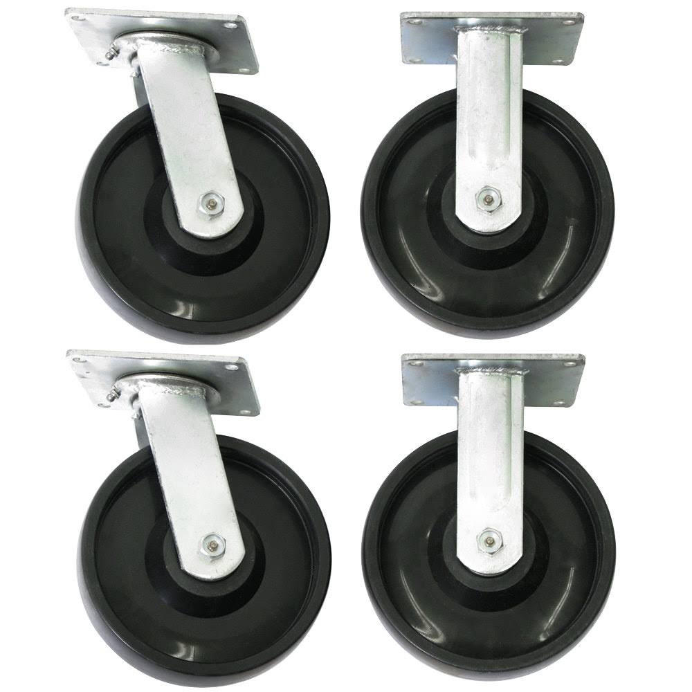 8x22 Polyolefin Casters for Steel Platform Truck J46852