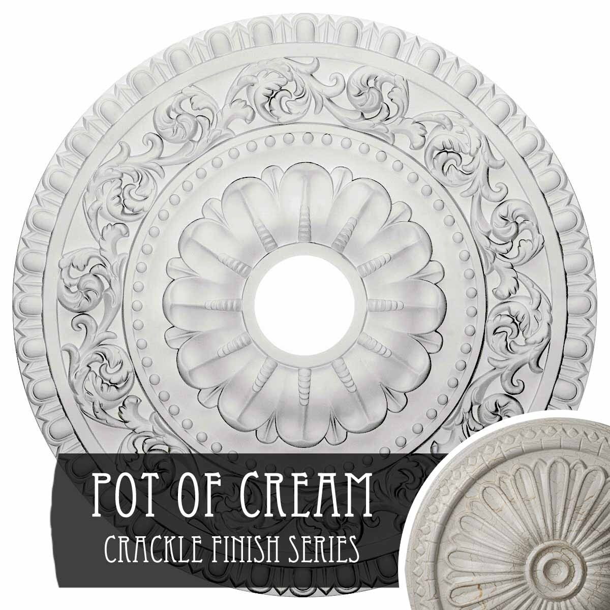 23 1/2x22OD x 3 1/2x22ID x 2 1/8x22P Ceiling Medallion L7427