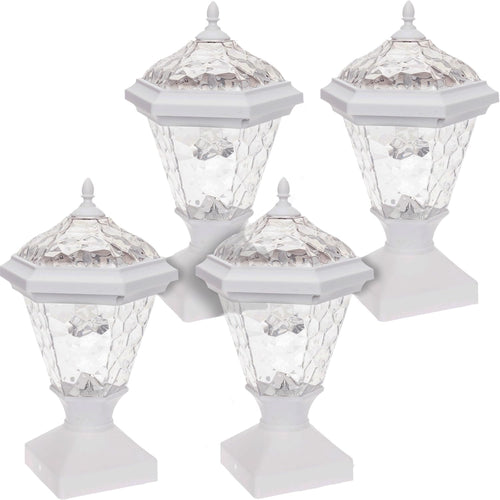 2 Pack Solar Post Cap Light for 4 x 4 Wood Posts W197955
