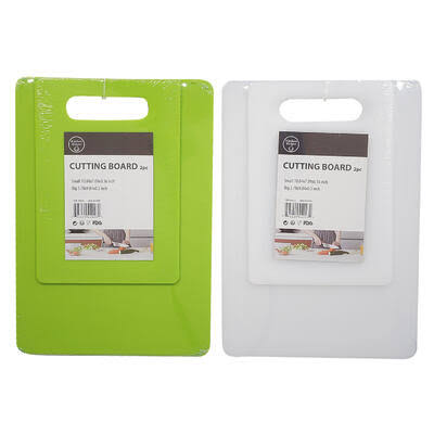 2 Piece Plastic Cutting Board Set J5442