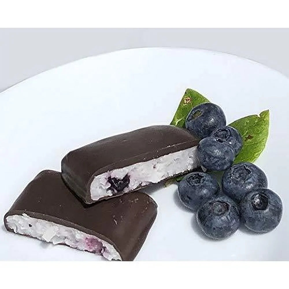 Wild Blueberry Needhams, Gourmet Chocolate Candy Bars, 6 Count P798
