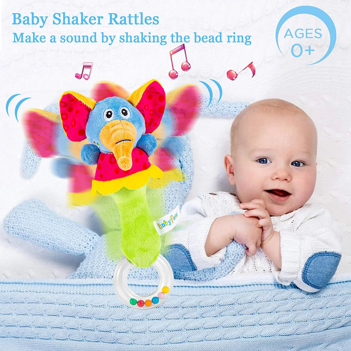 6 Pcs Baby Soft Rattle and Socks Toys Set S910035
