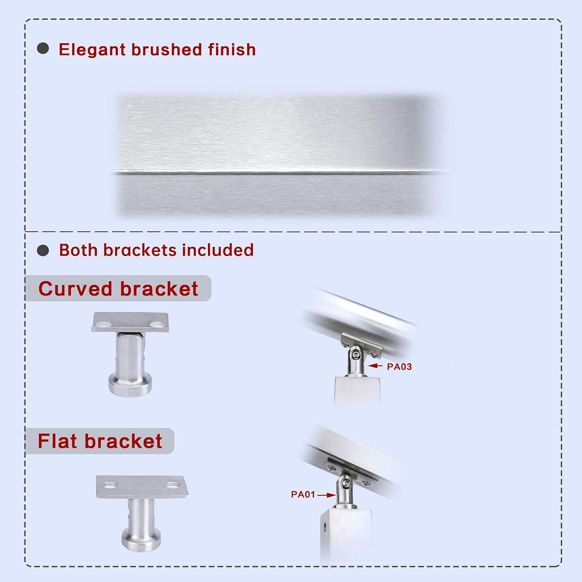 4 Pack Stainless Steel Cable Railing Post G781