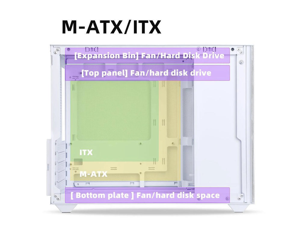 Mini Micro ATX Tower Computer Case with Tempered Glass Side R5696