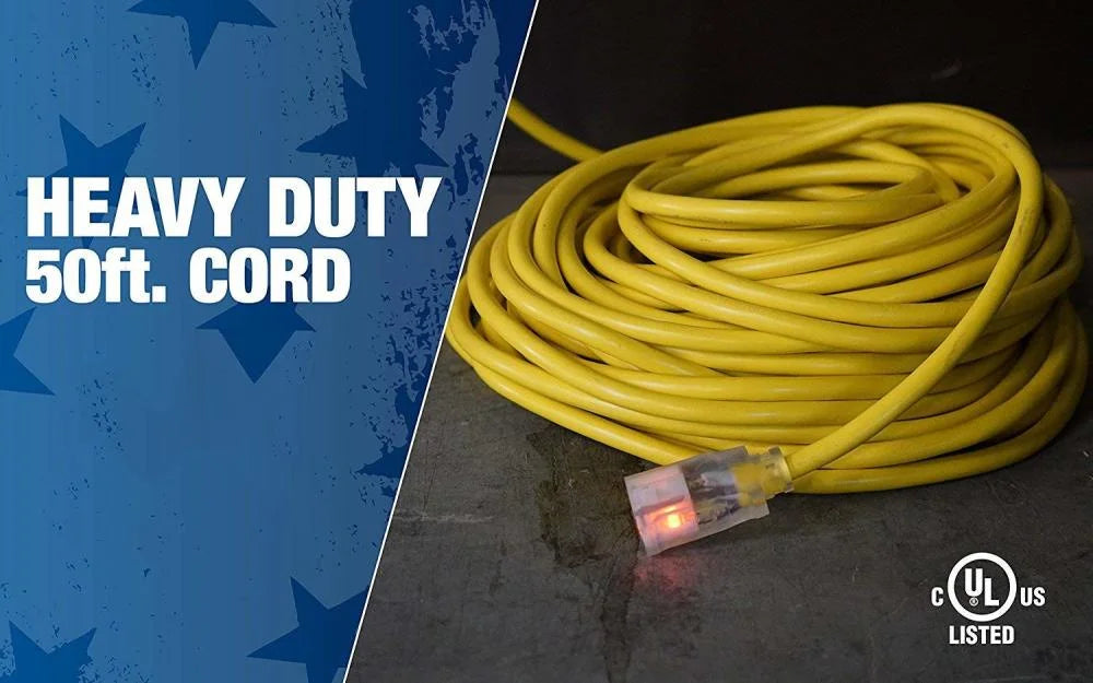 50' Yellow Extension Cord F2363