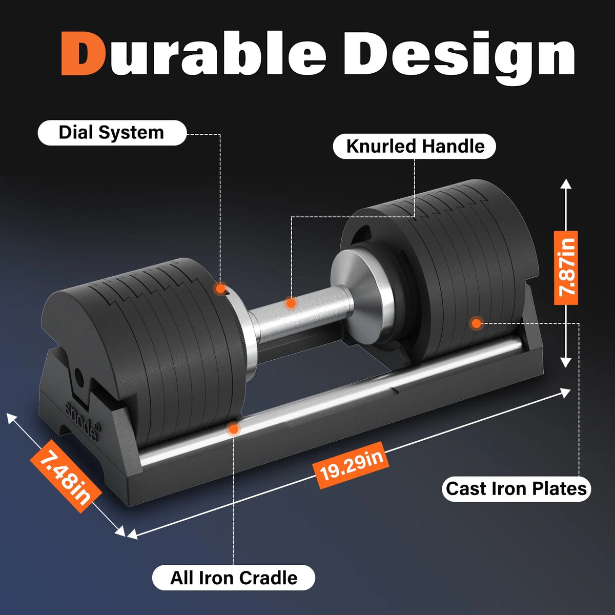80 lbs Adjustable Dumbbell Set of 2 D427