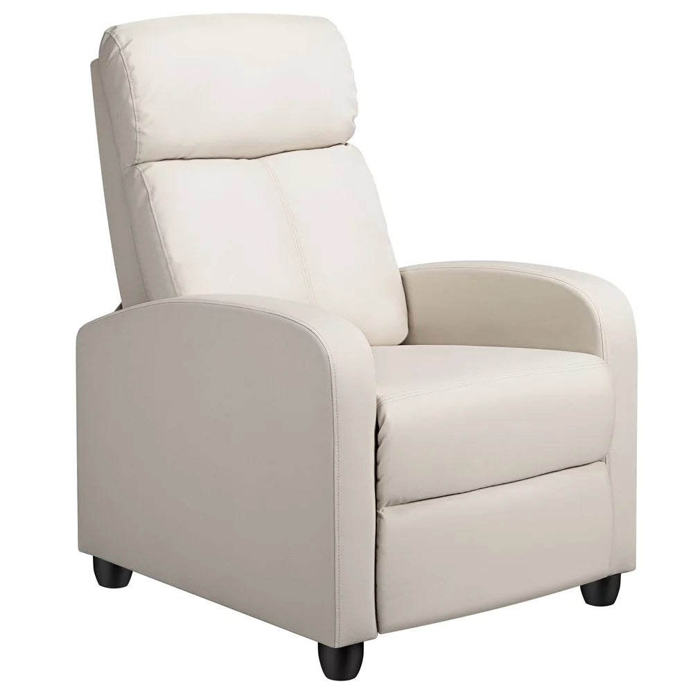 2pcs Beige Recliner Chair with Pocket Spring V22785