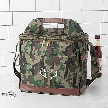 Green 12 Pack Camo Cooler S935