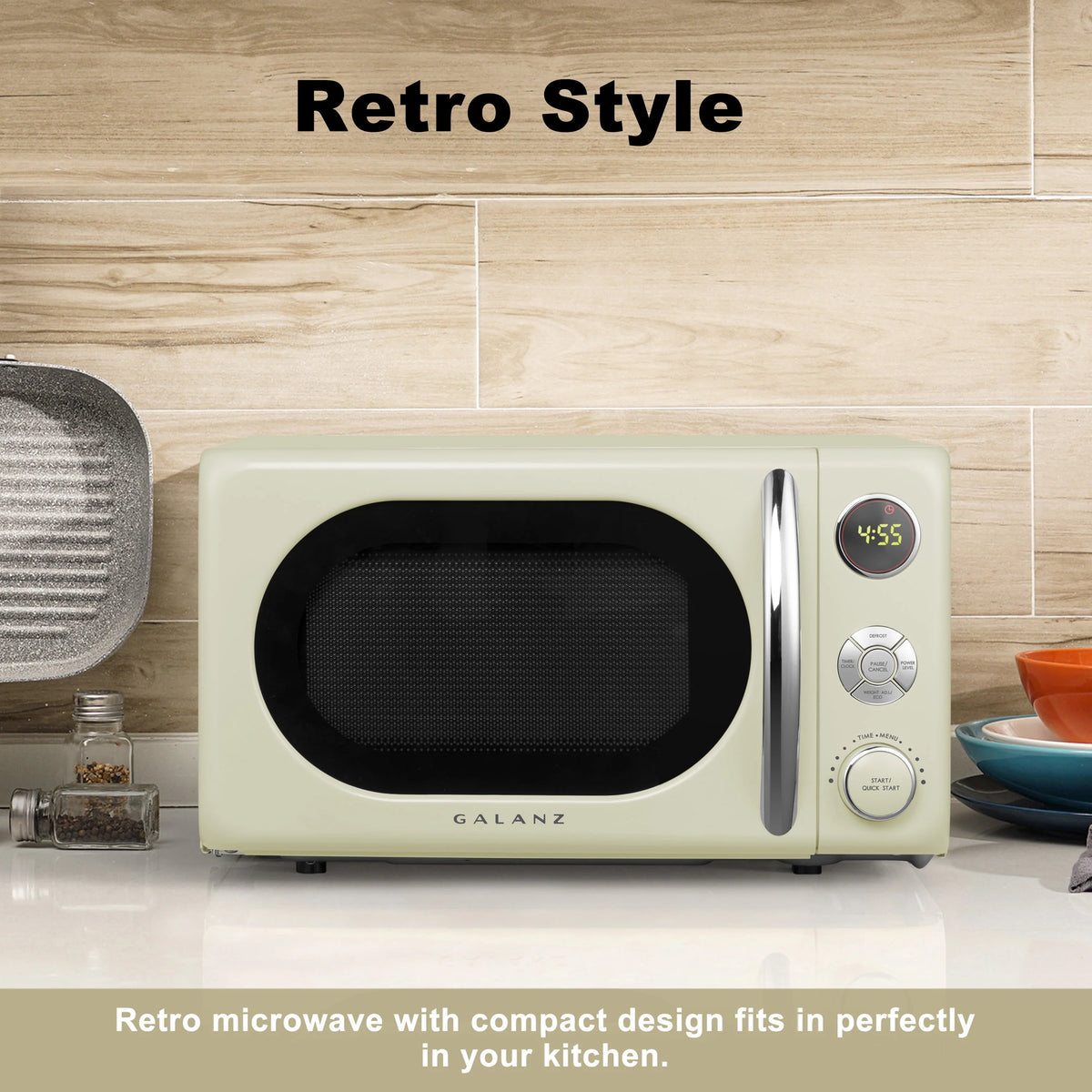 0.7 Cu. ft. 700 Watts Cream Countertop Microwave Oven P382511