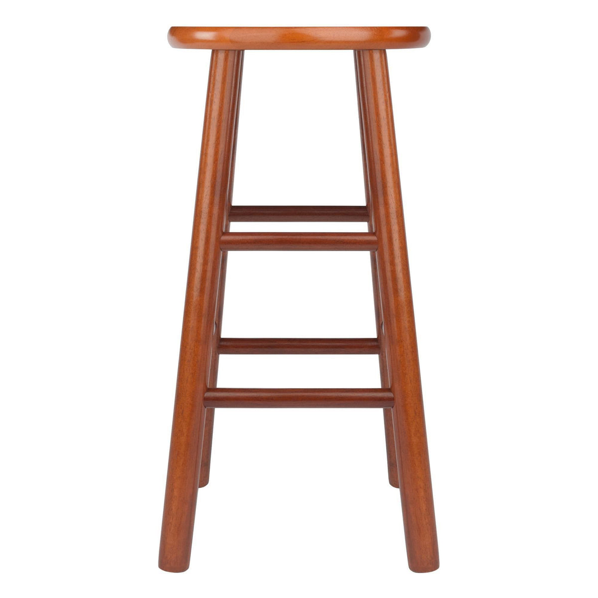 Cherry 24x22 Stool with Beveled Seat, Set of 2 F4384