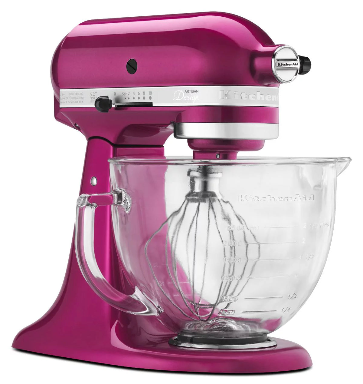 5 Quart Tilt-Head Stand Mixer with Glass Bowl Q50580