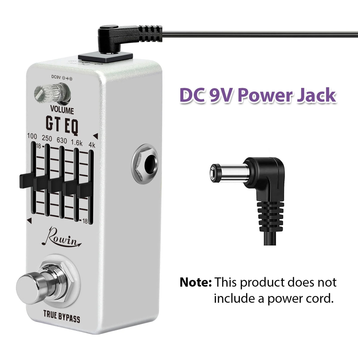 5-Band EQ Pedal for Electric Guitar with True Bypass T906708