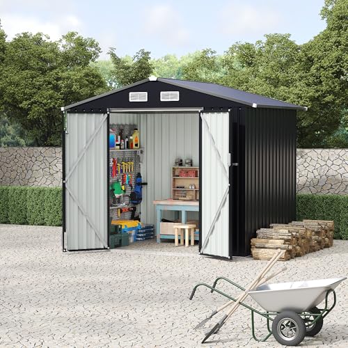 All-Weather Resin Shed with Window, Lockable Door and Vents J3145
