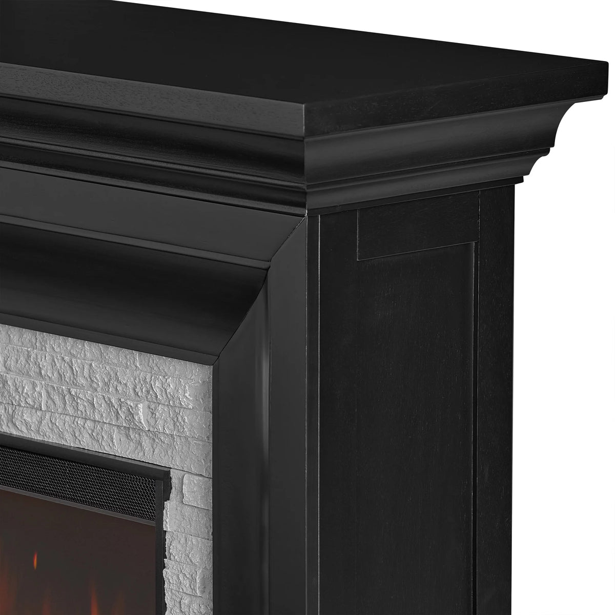 White Electric Mantel Fireplace O3111