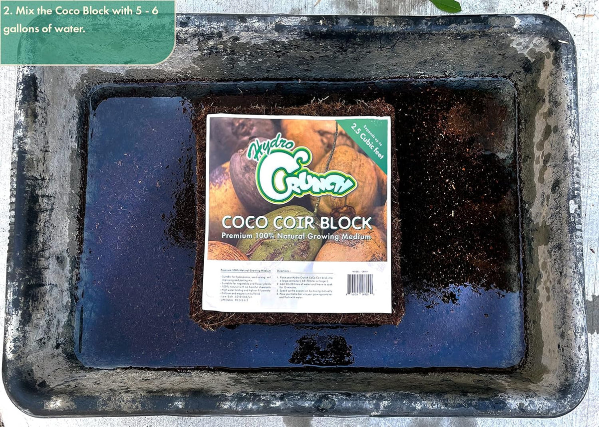 Coco Coir Block 2.5 Cubic Ft Block (2-Pack), Brown Z956918