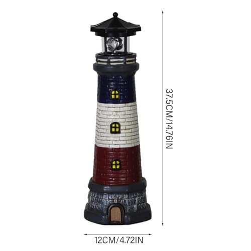 Waterproof Resin Solar Light with 360° Rotating LED Light W270026