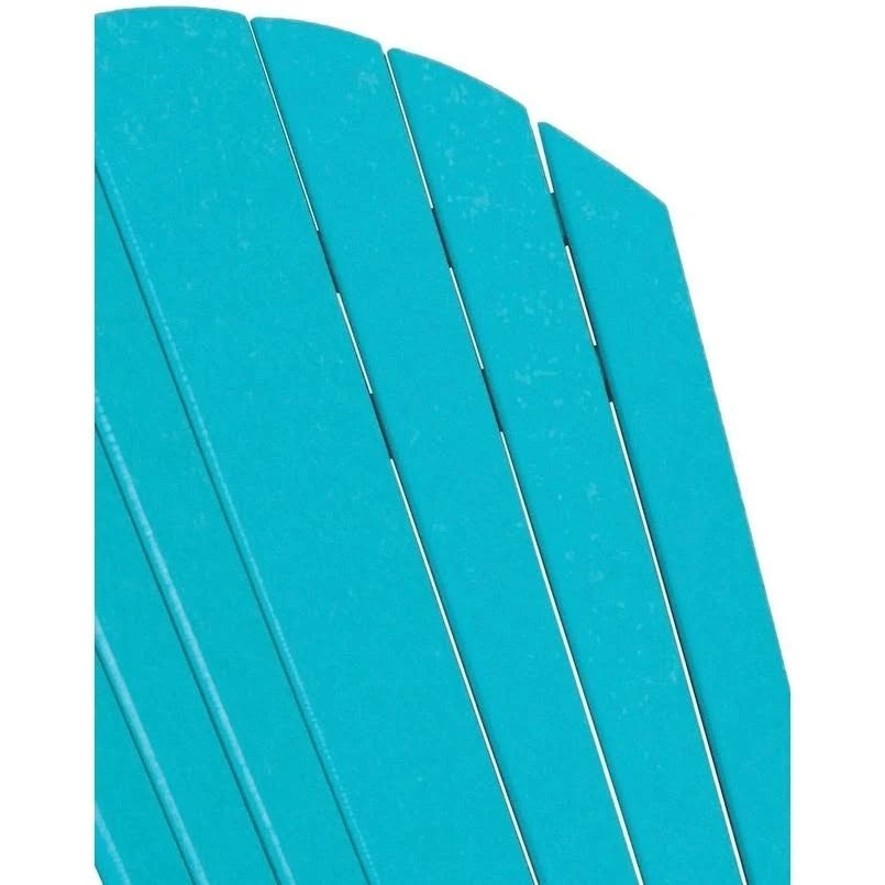 Recycled Plastic Adirondack Chair with Ottoman V68992