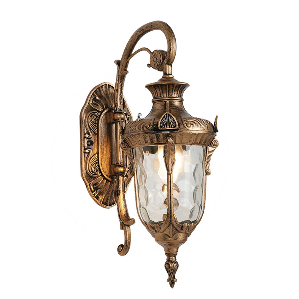 Antique Wall Light Lantern Sconce Glass Lampshade D47183