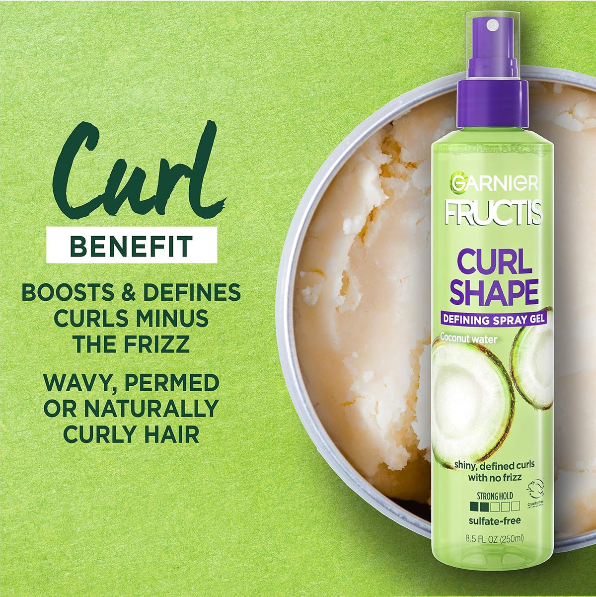 Curl Defining Spray Gel, 8.5 Fl Oz H74703