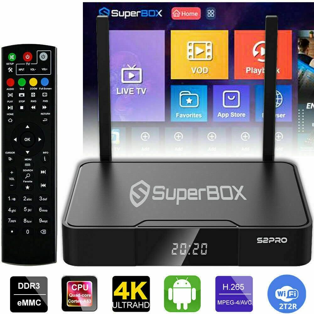 2022 SuperBox S2 Pro 8K HDMI Cable Backlit Mini Keyboard B627515