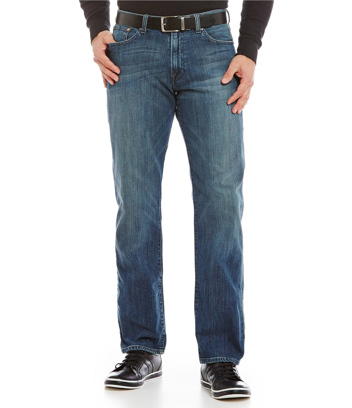 Navy Elastic Waist Casual Pant A9241