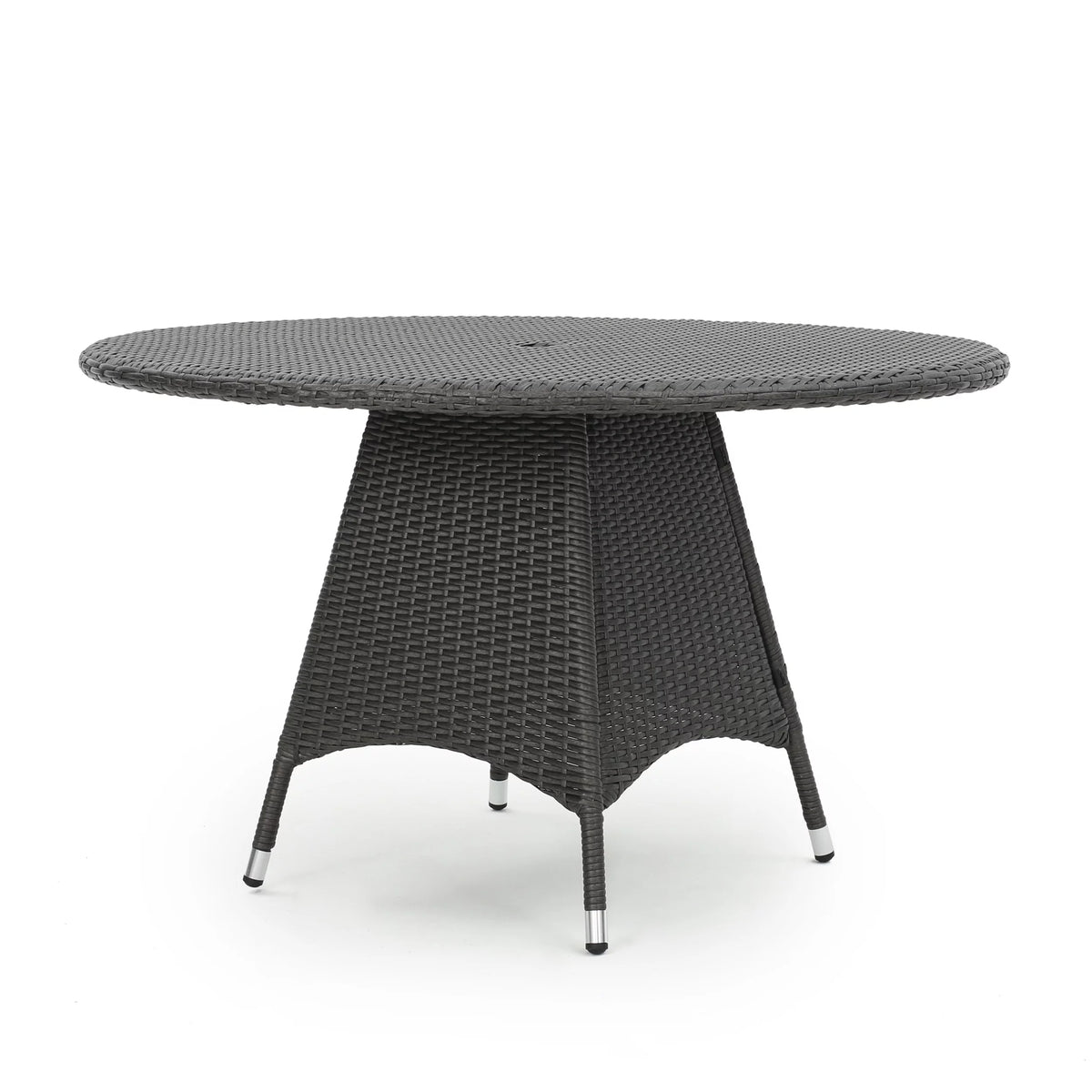 Grey Wicker Round Dining Table W8538
