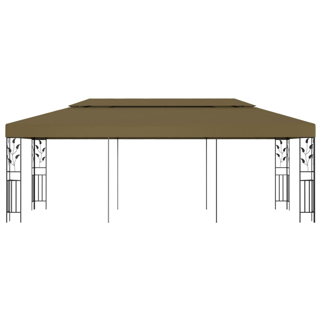 19.7'x9.8' Taupe Gazebo L591