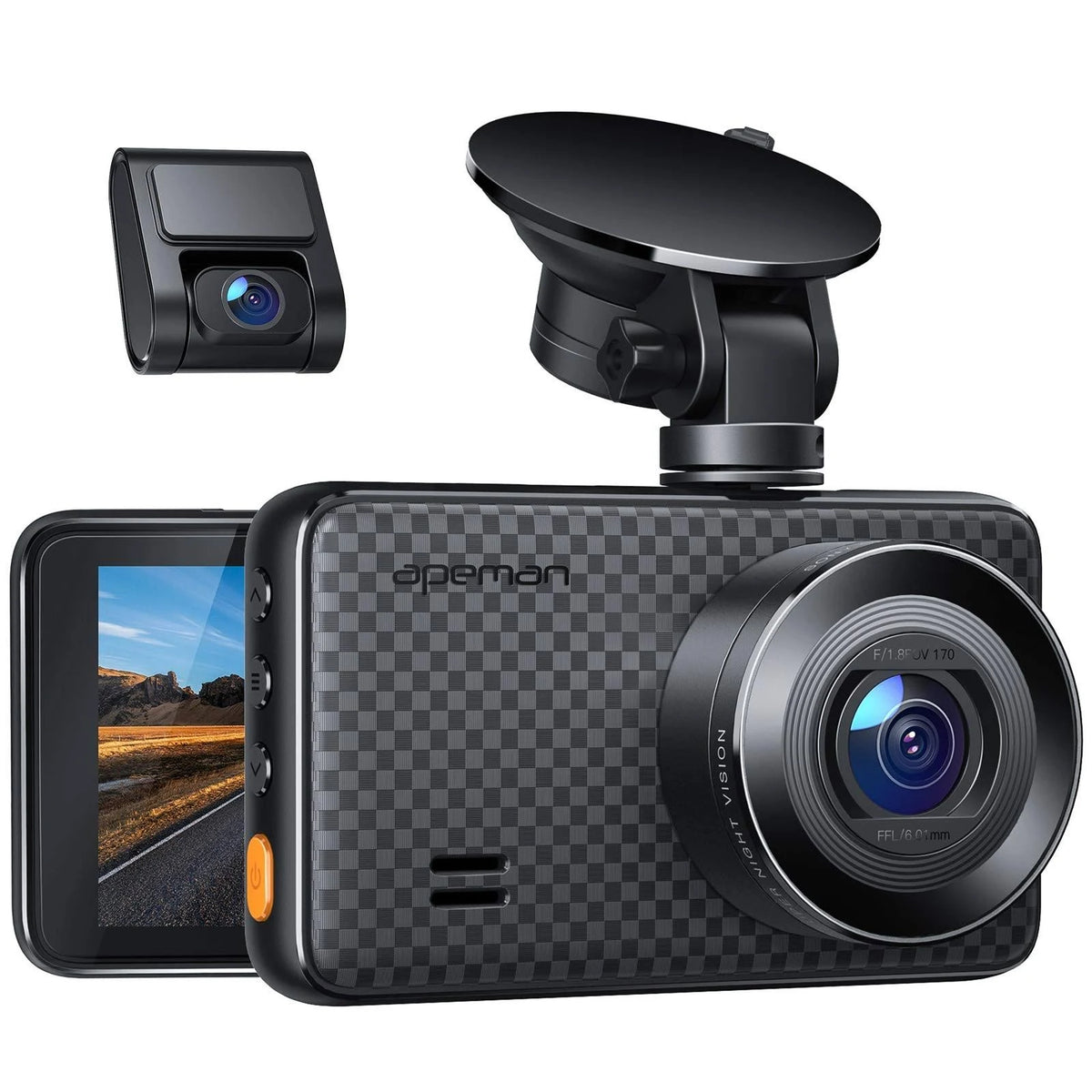 1440p 1080p Dual Dash Cam FHD Front and Rear Camera D2276
