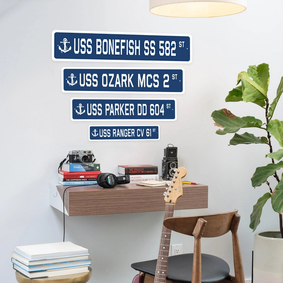 USS New Jersey Street Sign H481062