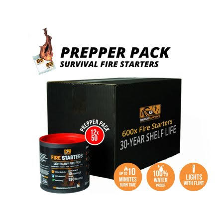 50-Piece Fire Starter Canisters H695904