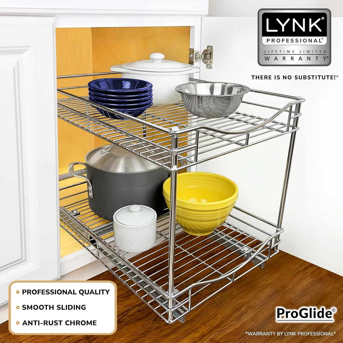 2 Tier Slide Out Drawer for Kitchen Cabinets P355650