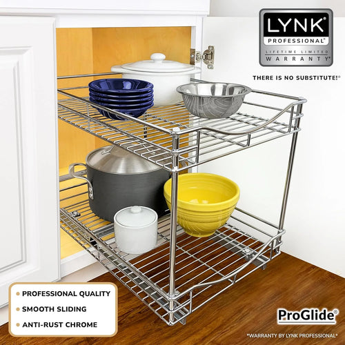 2 Tier Slide Out Drawer for Kitchen Cabinets P355650