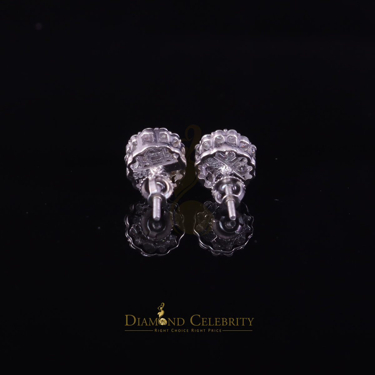 925 Silver Floral Stud Earrings K95303