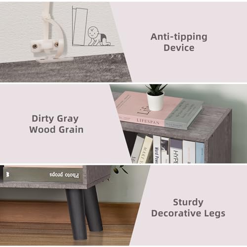 Pink 5 Cube 3-Tier Bookshelf N69611