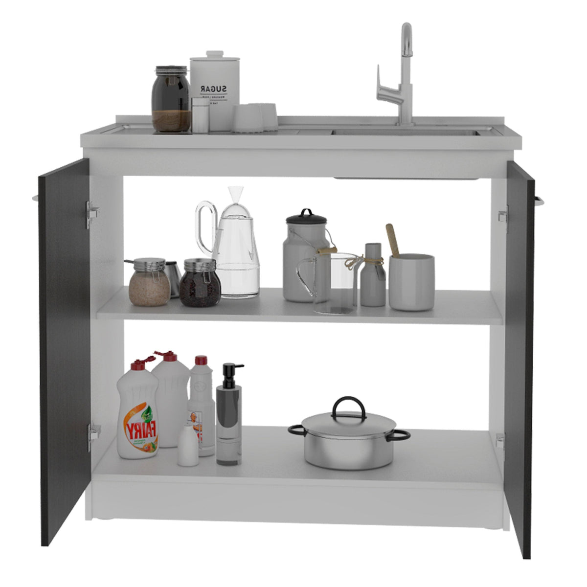 Espresso Utility Sink Cabinet B952110